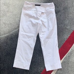 The Limited Cropped White Pants